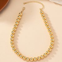 Punk Simple Style Solid Color Alloy Plating Gold Plated Women's Pendant Necklace main image 5
