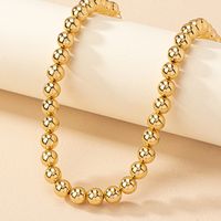 Punk Simple Style Solid Color Alloy Plating Gold Plated Women's Pendant Necklace main image 8
