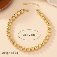 Punk Simple Style Solid Color Alloy Plating Gold Plated Women's Pendant Necklace sku image 2