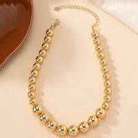 Punk Simple Style Solid Color Alloy Plating Gold Plated Women's Pendant Necklace main image 9