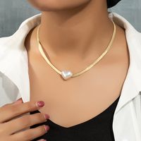 Elegant Commute Heart Shape Pearl Alloy Wholesale Pendant Necklace main image 7