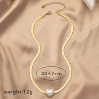 Elegant Commute Heart Shape Pearl Alloy Wholesale Pendant Necklace main image 9