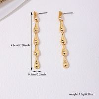 1 Pair Simple Style Solid Color Alloy Drop Earrings main image 2