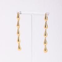 1 Pair Simple Style Solid Color Alloy Drop Earrings main image 3