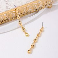 1 Pair Simple Style Solid Color Alloy Drop Earrings main image 5
