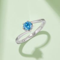 Classical Wedding Solid Color Sterling Silver Hollow Out Moissanite Rhodium Plated Silver Plated Rings main image 5