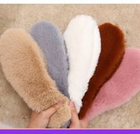 Solid Color Shoe Accessories Artificial Wool Winter Insoles main image 2