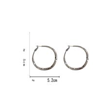 1 Pair Simple Style Solid Color Plating Metal Hoop Earrings main image 2