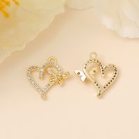 Ig Style Glam Romantic Heart Shape Butterfly Copper Plating Inlay Zircon 18k Gold Plated White Gold Plated Jewelry Accessories main image 4