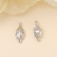 Casual Elegant Simple Style Leaf Copper Plating Inlay Zircon 18k Gold Plated White Gold Plated Jewelry Accessories main image 4