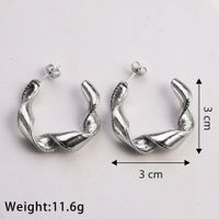 1 Pair Casual Classic Style Commute Spiral Twist Plating Inlay 304 Stainless Steel Rhinestones 18K Gold Plated Earrings main image 4