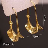1 Pair Ig Style Simple Style Oversized C Shape O-shape Spiral Polishing Plating Copper 18k Gold Plated Earrings sku image 11