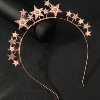 Women's Sweet Simple Style Star Imitation Pearl Inlaid Pearls Hair Band sku image 3