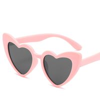 Fashion Heart Shape Ac Special-shaped Mirror Full Frame Kids Sunglasses sku image 4