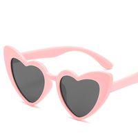 Mode Forme De Cœur Ca Miroir De Forme Spéciale Plein Cadre Enfants Lunettes De Soleil sku image 4