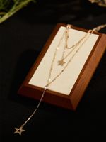 Simple Style Commute Solid Color Copper Layered Necklaces In Bulk main image 6