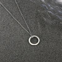 Simple Style Circle Stainless Steel Unisex Pendant Necklace main image 4