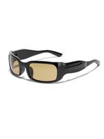 Retro Color Block Ac Square Full Frame Men's Sunglasses sku image 2