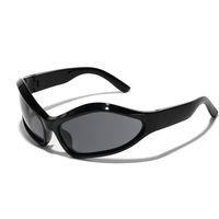 Y2k Retro Punk Solid Color Pc Special-shaped Mirror Full Frame Men's Sunglasses main image 3