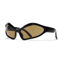 Y2k Retro Punk Solid Color Pc Special-shaped Mirror Full Frame Men's Sunglasses main image 4