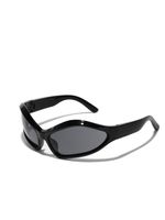 Y2k Retro Punk Solid Color Pc Special-shaped Mirror Full Frame Men's Sunglasses sku image 6