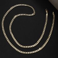 Hip-hop Xuping Simple Style Solid Color Copper Alloy Plating 14k Gold Plated Men's Necklace main image 5
