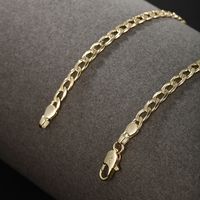 Hip-hop Xuping Simple Style Solid Color Copper Alloy Plating 14k Gold Plated Men's Necklace main image 10