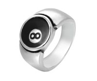 Classic Style Number Stainless Steel Men's Rings sku image 1