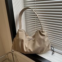Women's Nylon Solid Color Classic Style Square Zipper Shoulder Bag main image 2