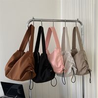 Women's Nylon Solid Color Classic Style Square Zipper Shoulder Bag main image 7