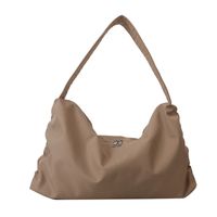 Women's Nylon Solid Color Classic Style Square Zipper Shoulder Bag sku image 1
