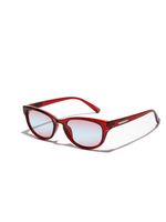 Hip-hop Streetwear Solid Color Ac Cat Eye Full Frame Women's Sunglasses sku image 2