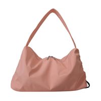 Women's Nylon Solid Color Classic Style Square Zipper Shoulder Bag sku image 4