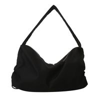 Women's Nylon Solid Color Classic Style Square Zipper Shoulder Bag sku image 5