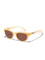 Hip-hop Streetwear Solid Color Ac Cat Eye Full Frame Women's Sunglasses sku image 3