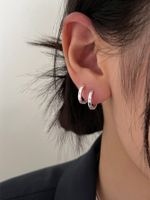 1 Pair Simple Style Shiny Geometric Inlay Copper Zircon Earrings main image 11