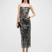 Women's Strap Dress Elegant Strap Sequins Sleeveless Solid Color Maxi Long Dress Banquet Cocktail Party main image 4