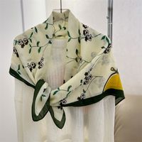Women's Preppy Style Sweet Color Block Polyester Printing Flowers Scarf main image 3