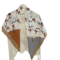 Women's Preppy Style Sweet Color Block Polyester Printing Flowers Scarf main image 2
