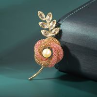 Simple Style Flower Copper Women's Brooches sku image 1