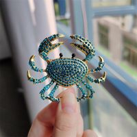 Cartoon Style Crab Alloy Plating Women's Brooches sku image 3