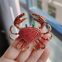 Cartoon Style Crab Alloy Plating Women's Brooches main image 3