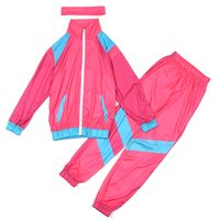 Sports Color Block Polyester Boys Clothing Sets sku image 6