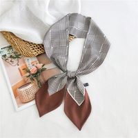 Women's Simple Style Commute Color Block Polyester Printing Silk Scarf sku image 2