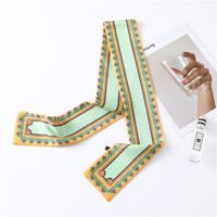 Women's Simple Style Commute Color Block Polyester Printing Silk Scarf sku image 4