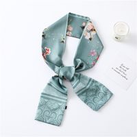 Women's Simple Style Commute Color Block Polyester Printing Silk Scarf sku image 5