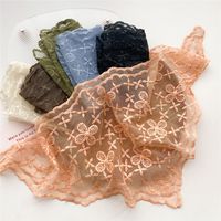 Women's Sweet Flower Lace Hollow Out Silk Scarf main image 5