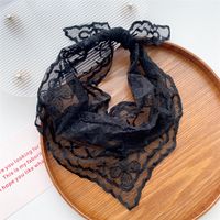 Women's Sweet Flower Lace Hollow Out Silk Scarf sku image 4