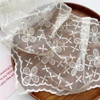 Women's Sweet Flower Lace Hollow Out Silk Scarf main image 2