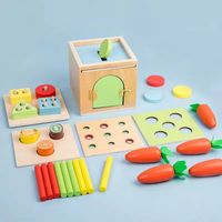 Bauspielzeug Kleinkind (3-6 Jahre) Farbblock Holz Spielzeug sku image 3